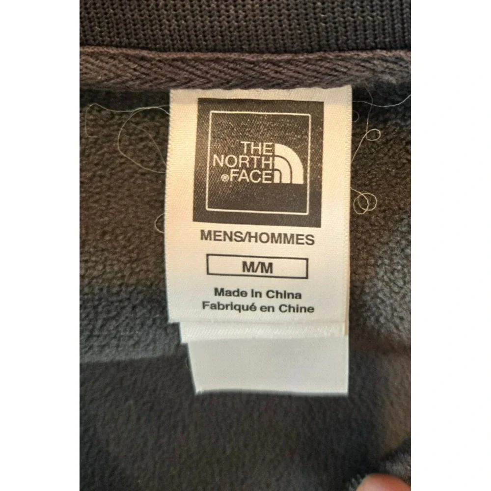 North Face Jacket Mens‎ Medium Gray Tech Soft Shell Full Zip Track Coat Striped